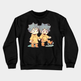 Trouble Twins sticker Crewneck Sweatshirt